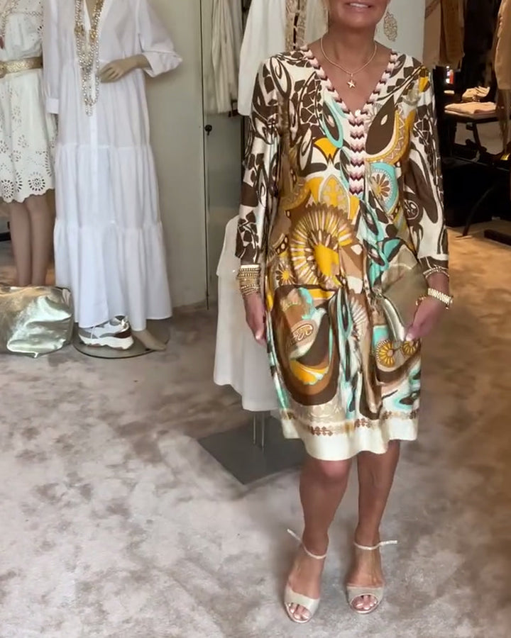 Marta – Abito boho stampato solare