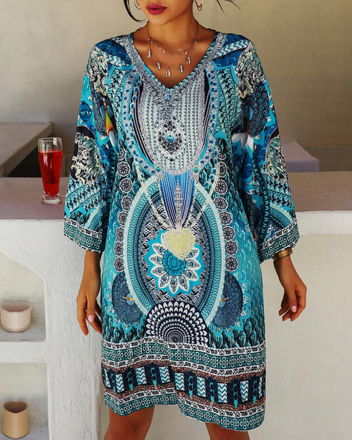 Emilia – Vestito boho stampato