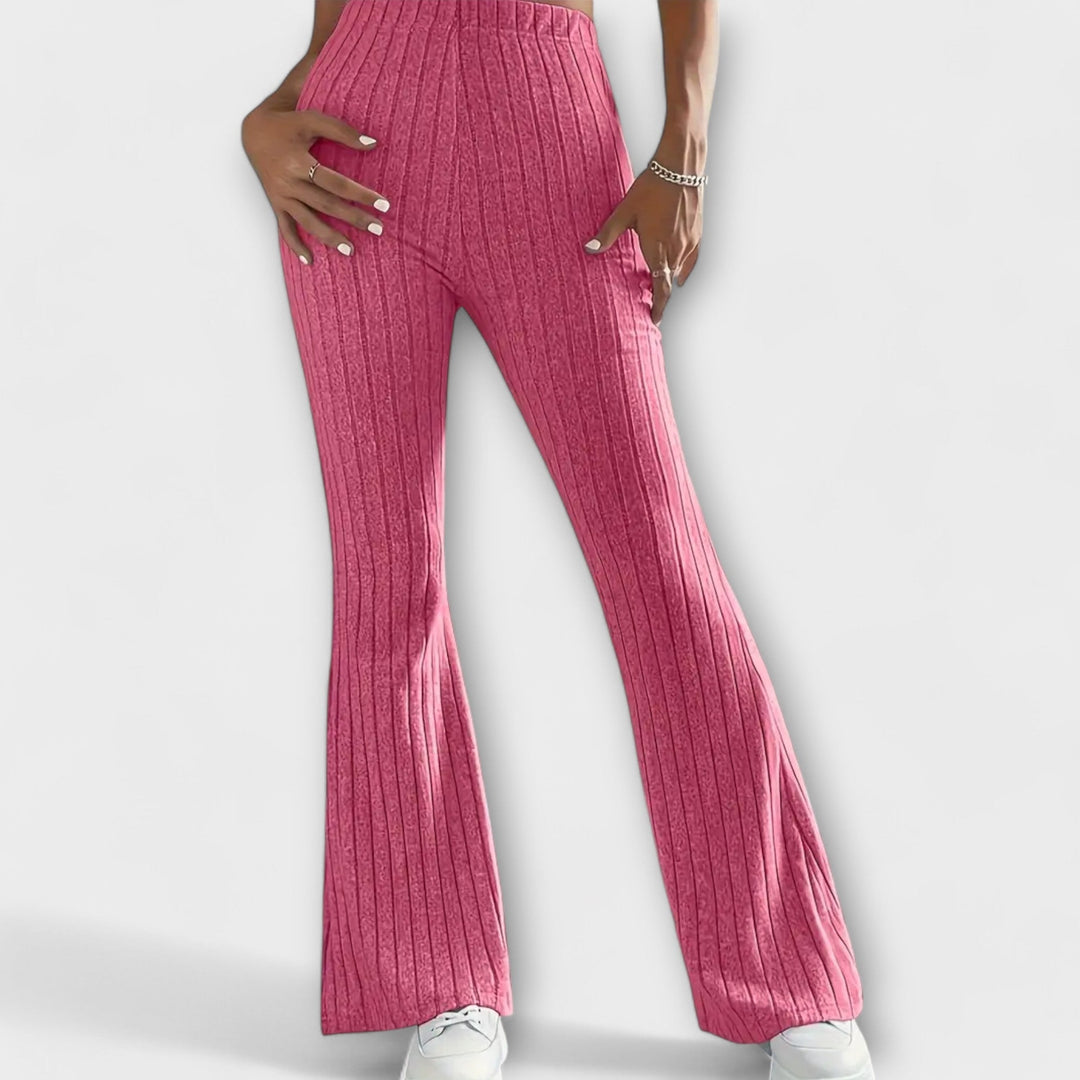 Luretta – Pantaloni a campana con struttura fine