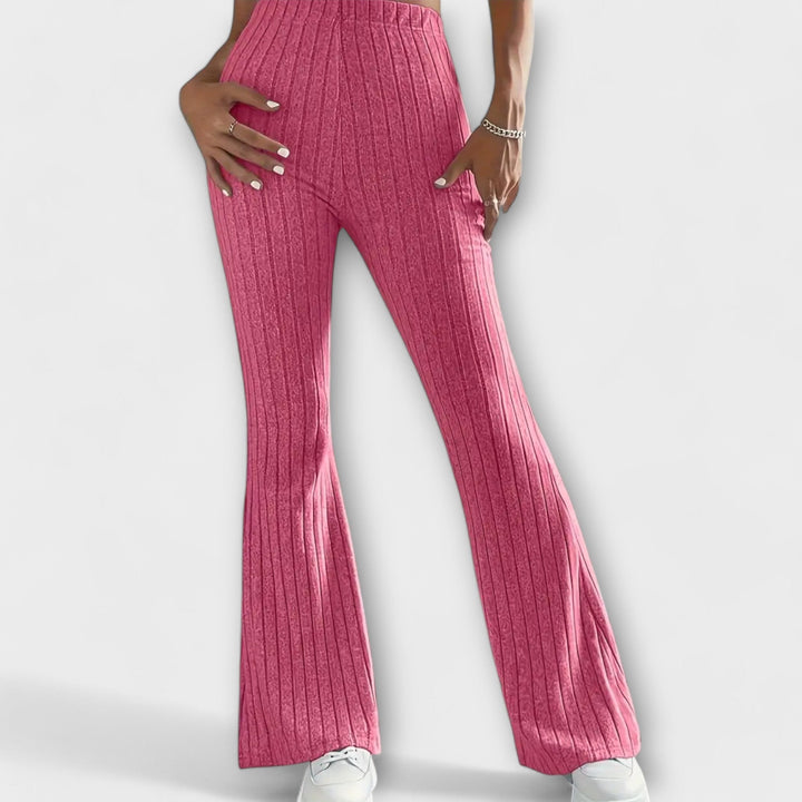 Luretta – Pantaloni a campana con struttura fine