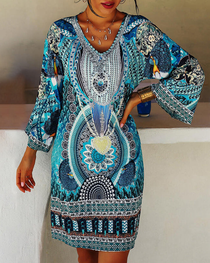 Emilia – Vestito boho stampato