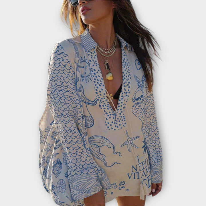 Sandra – Vestito boho mare