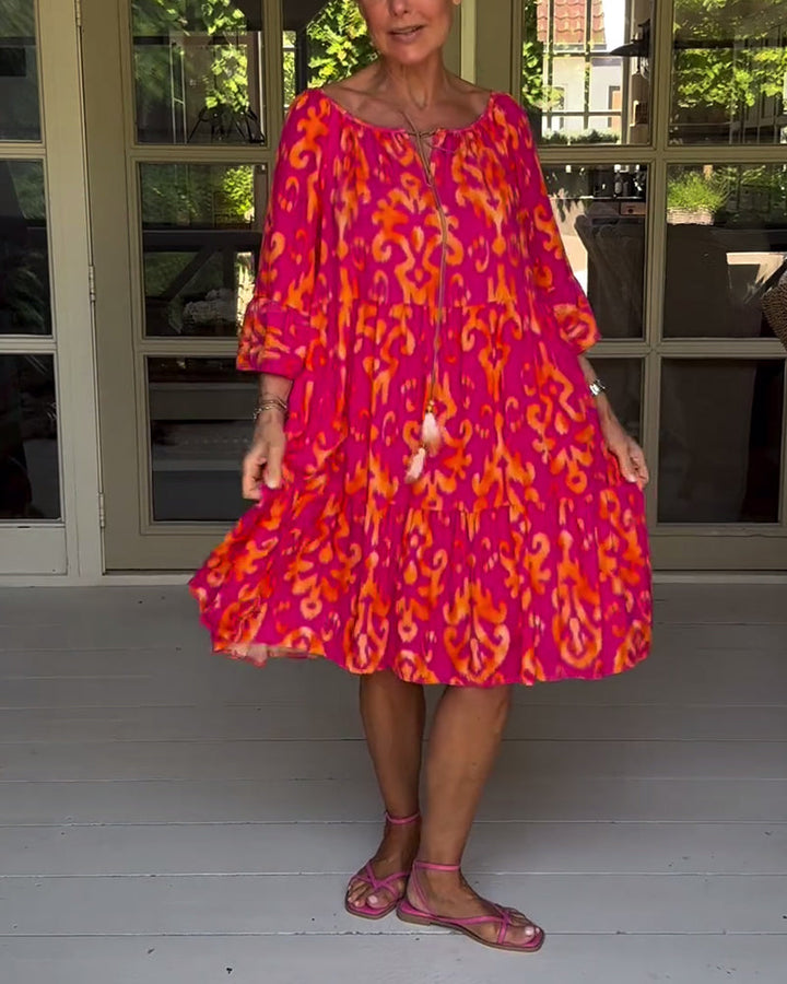 Rita – Vestito boho stampato