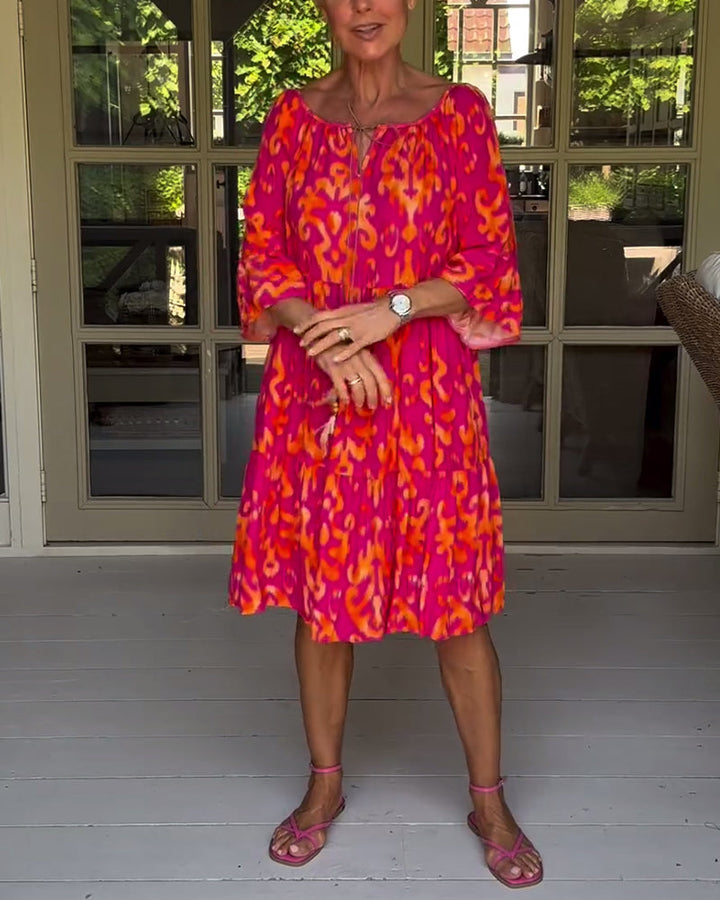 Rita – Vestito boho stampato