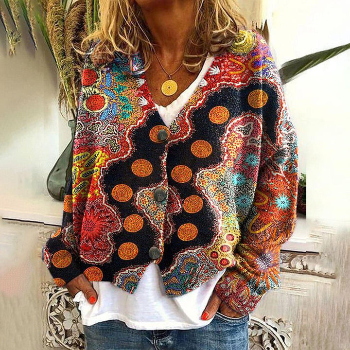 Saskia | Maglione bohemien colorato