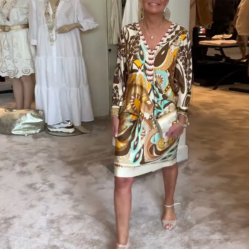 Marta – Abito boho stampato solare