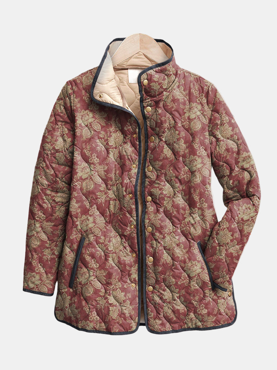 Corinne | Giacca con Stampa Floreale Retro
