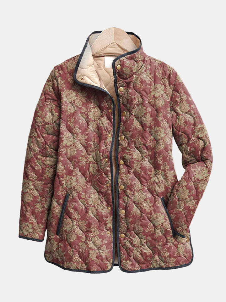 Corinne | Giacca con Stampa Floreale Retro
