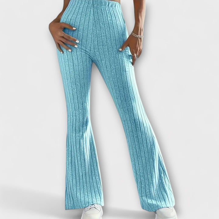 Luretta – Pantaloni a campana con struttura fine