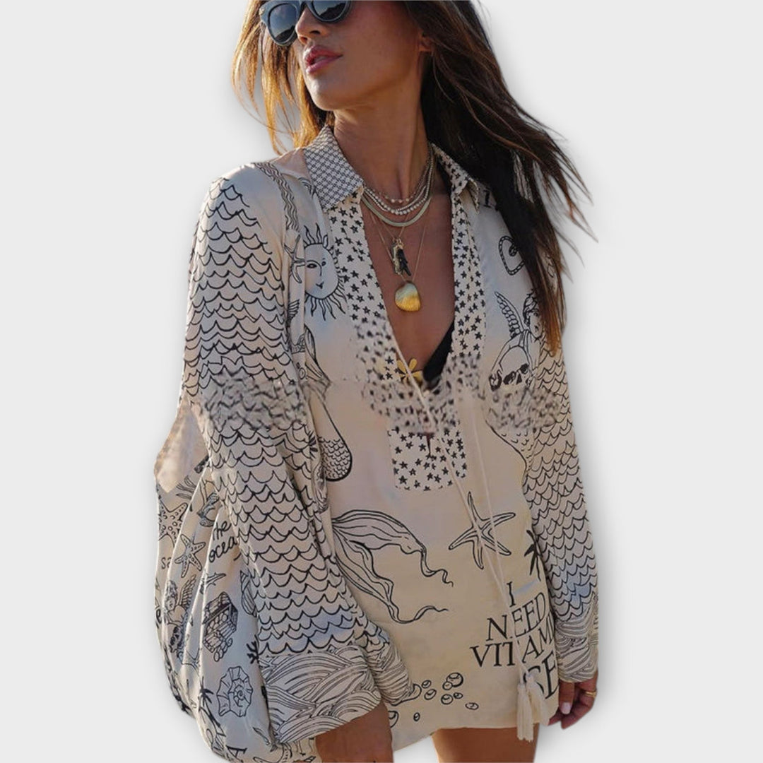 Sandra – Vestito boho mare
