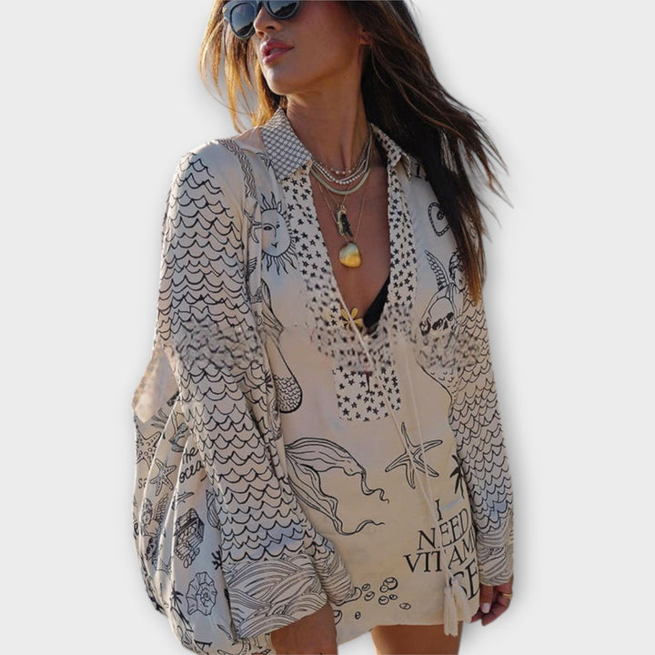 Sandra – Vestito boho mare