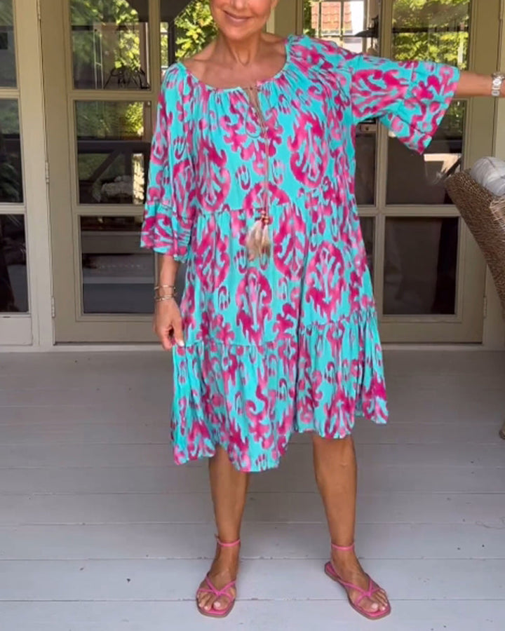 Rita – Vestito boho stampato