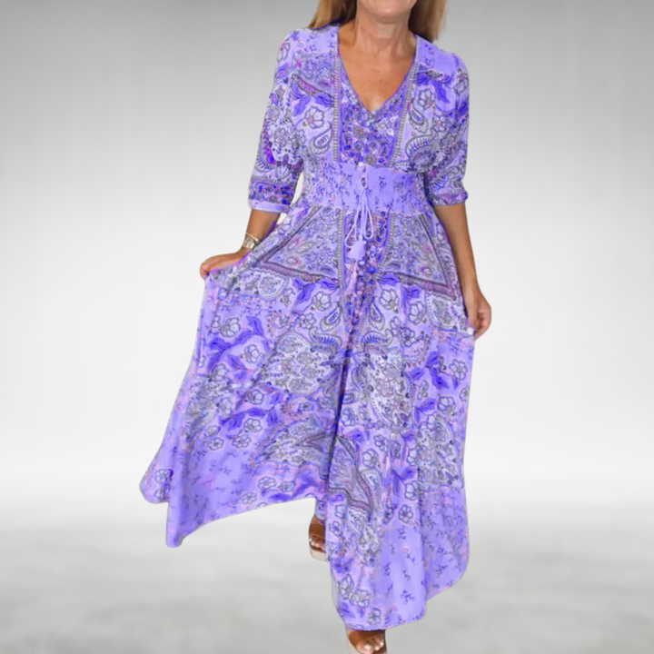 Amara – Vestito boho maxi