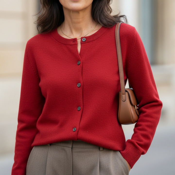 Sofia | Cardigan Morbido con Bottoni