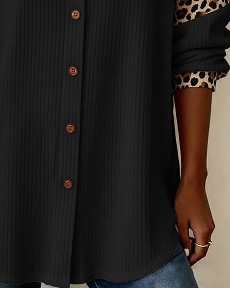 Jordanaâ„¢ | Camicia Elegante con Stampa Leopardata