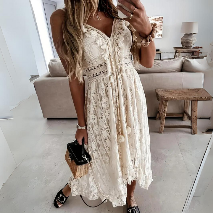 Rachele – Vestito boho in pizzo