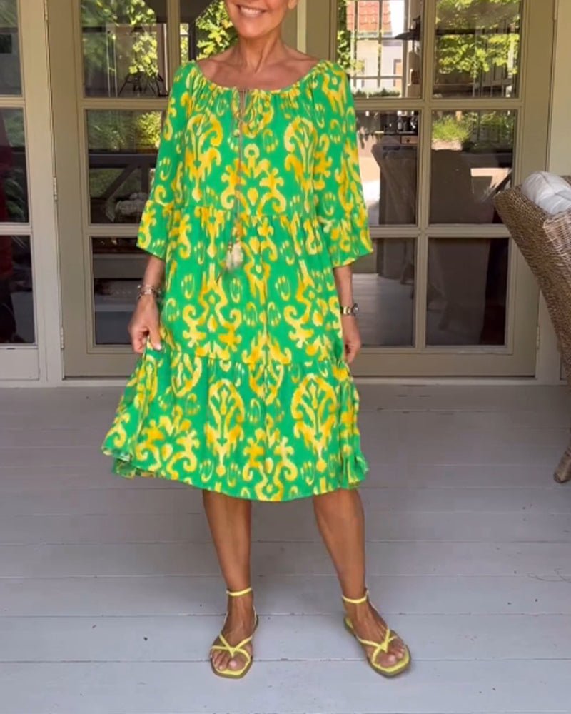 Rita – Vestito boho stampato