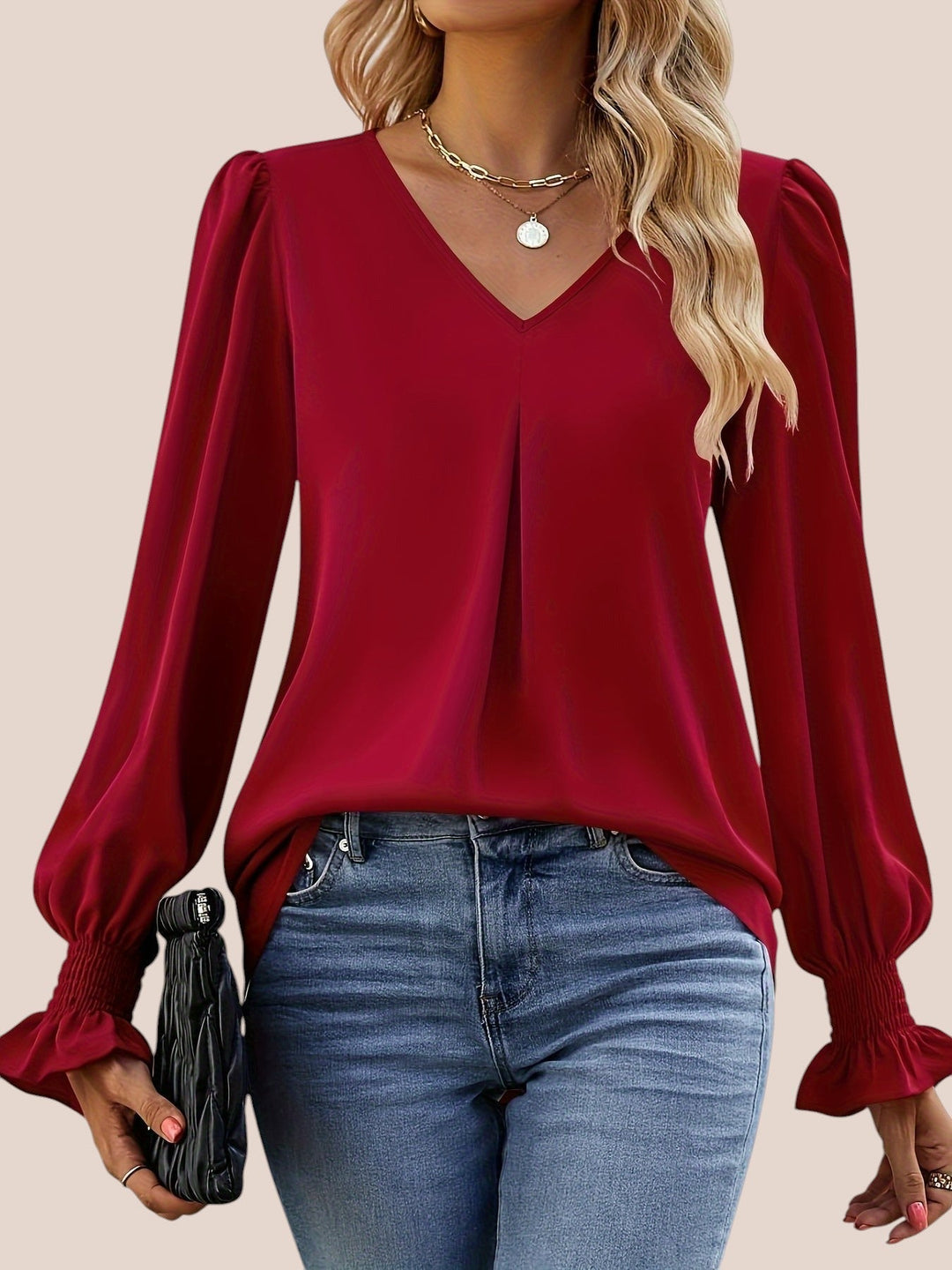 Mira | Blusa Elegante con Scollatura a V
