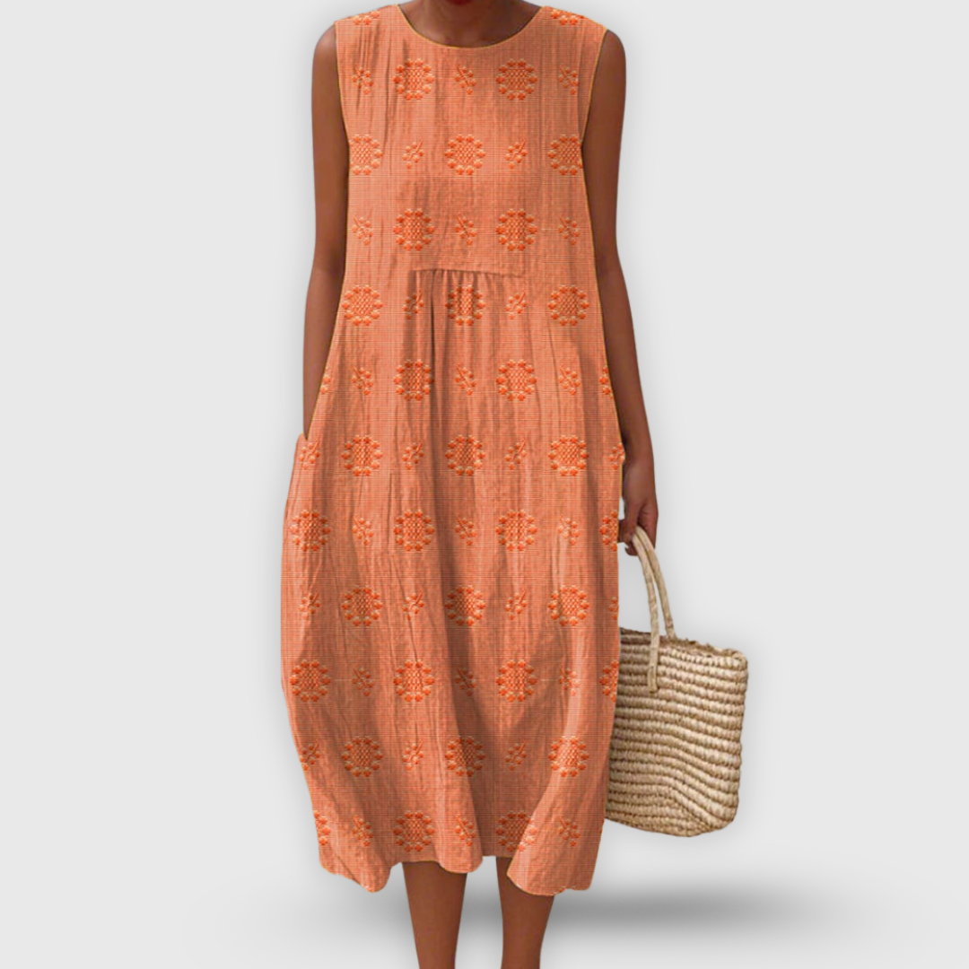 Chiara – Vestito boho con ricami