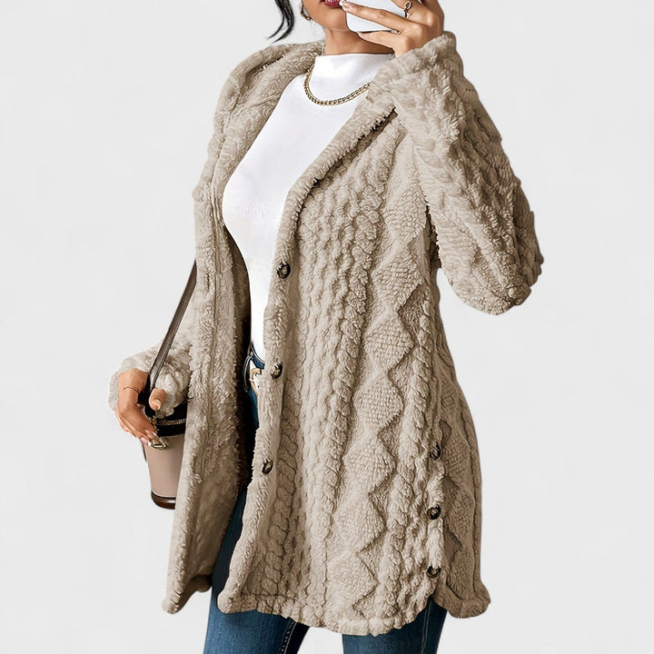 Katerina - Cardigan Cappotto con Cappuccio Caldo