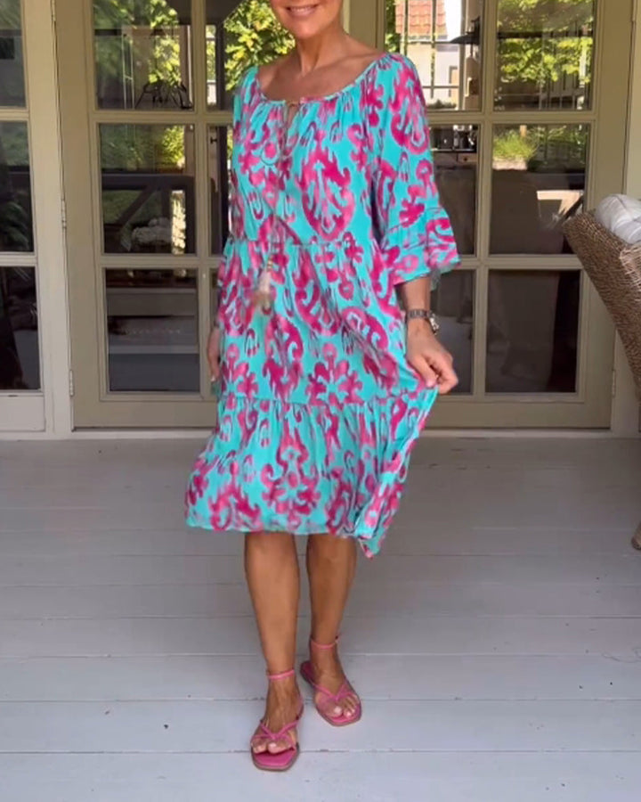 Rita – Vestito boho stampato