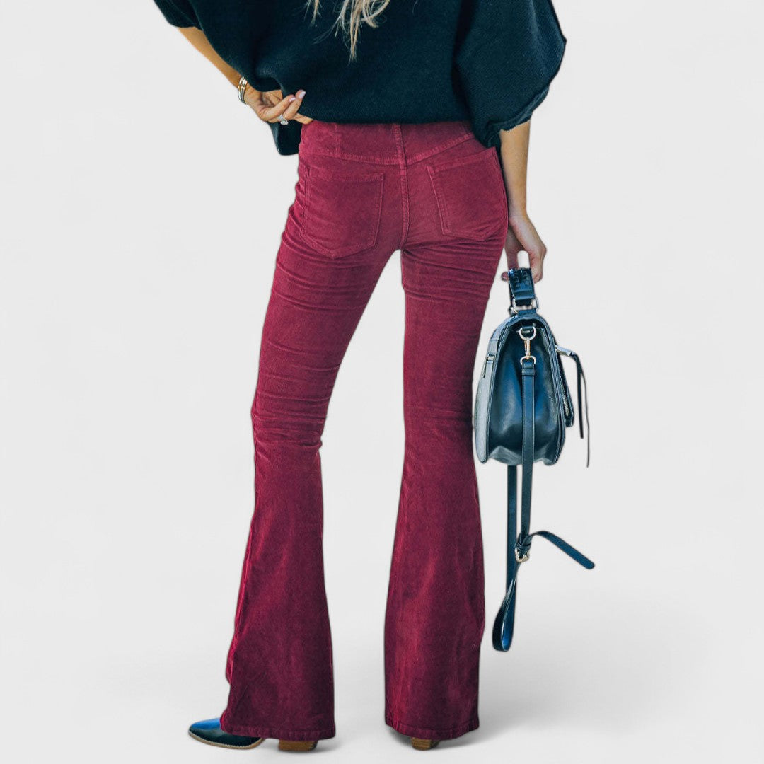 Chloe - Pantaloni a campana in velluto
