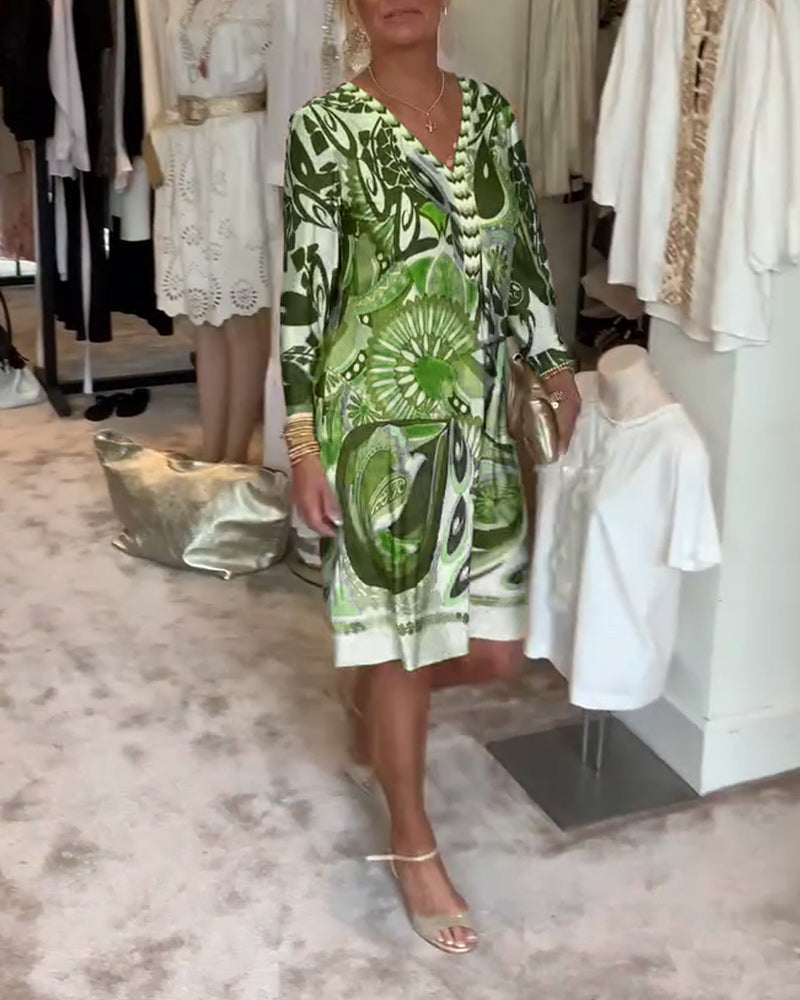 Marta – Abito boho stampato solare