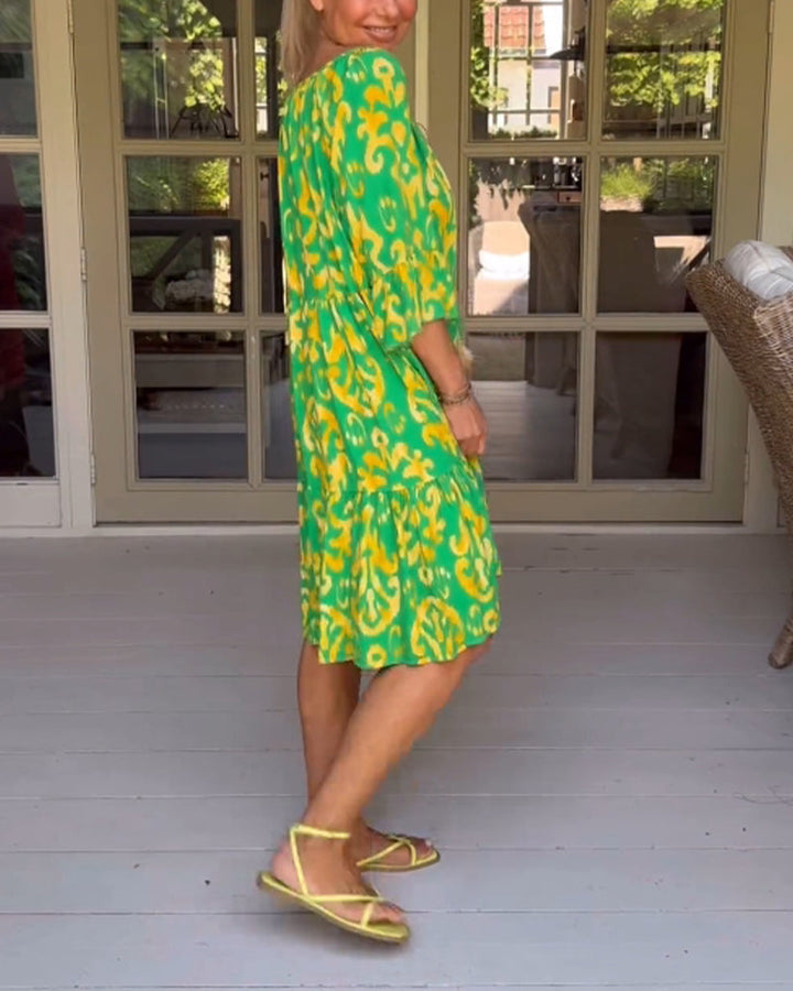 Rita – Vestito boho stampato