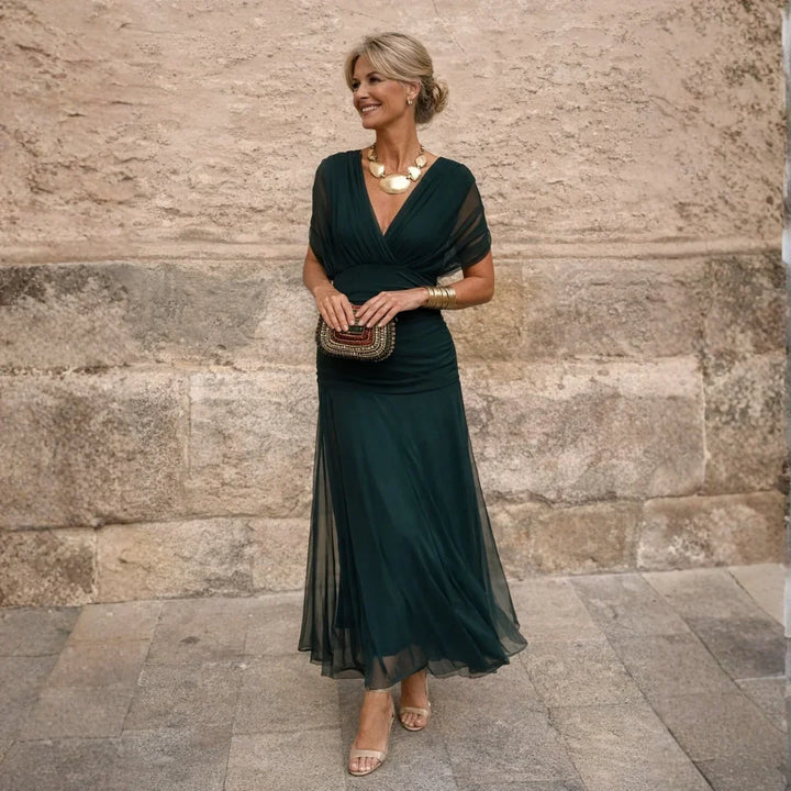 Elisabeth | Vestito verde elegante