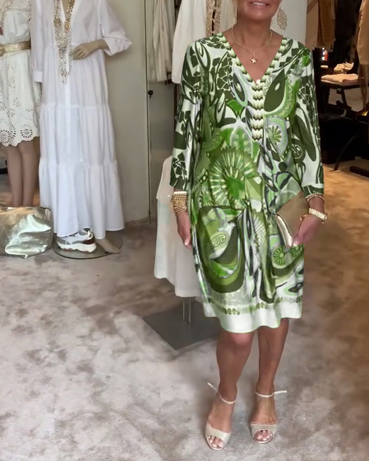 Marta – Abito boho stampato solare