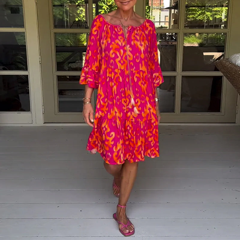 Rita – Vestito boho stampato