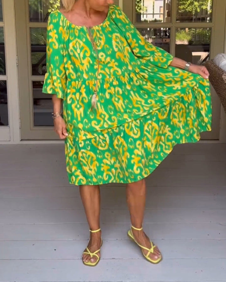 Rita – Vestito boho stampato
