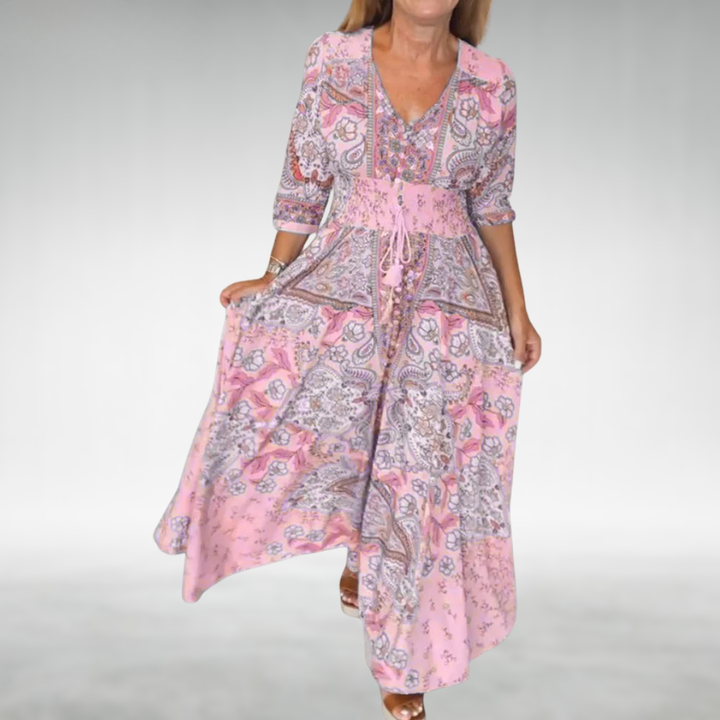 Amara – Vestito boho maxi