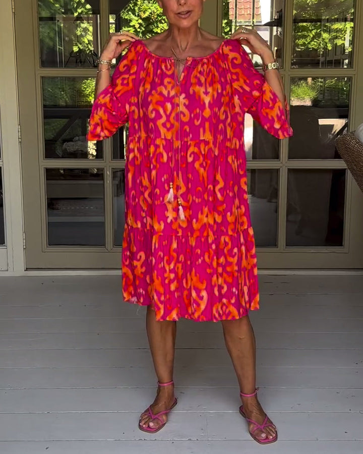 Rita – Vestito boho stampato