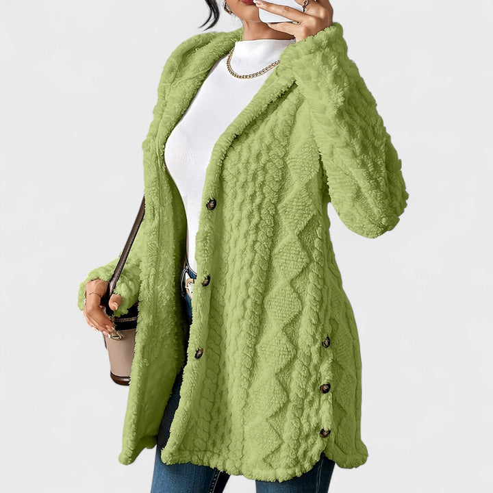Katerina - Cardigan Cappotto con Cappuccio Caldo
