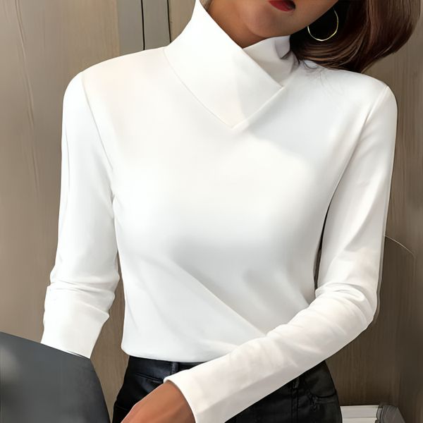 Liora | Maglietta elegante con collo alto