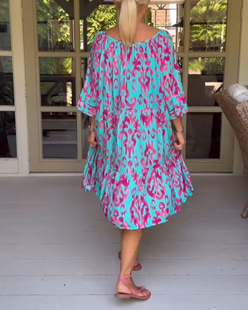 Rita – Vestito boho stampato