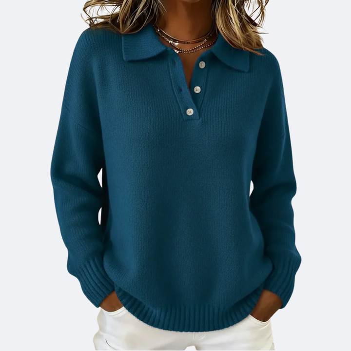 OLIVIA - Maglione Morbido con Collo Polo
