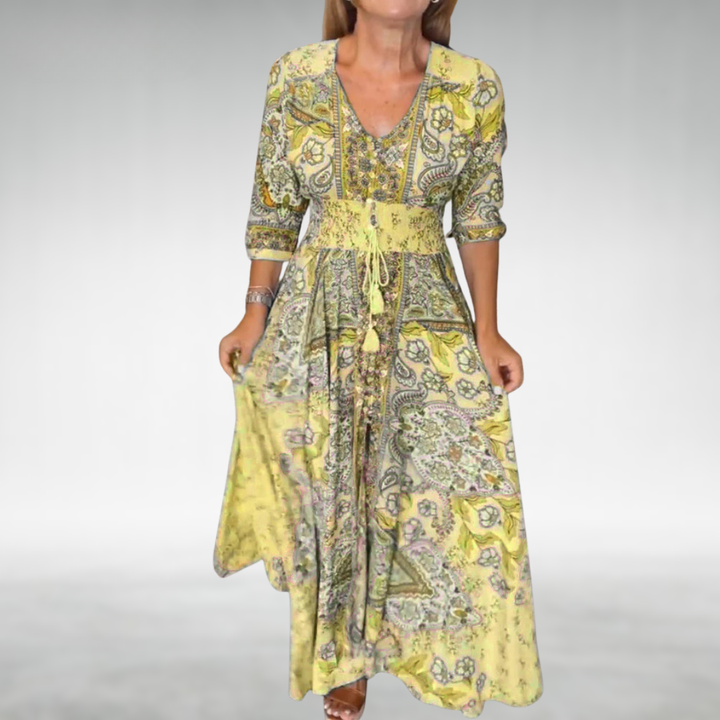 Amara – Vestito boho maxi