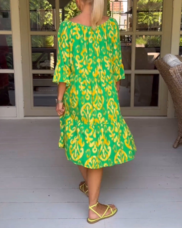 Rita – Vestito boho stampato