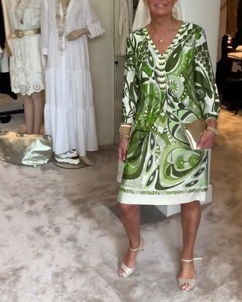 Marta – Abito boho stampato solare