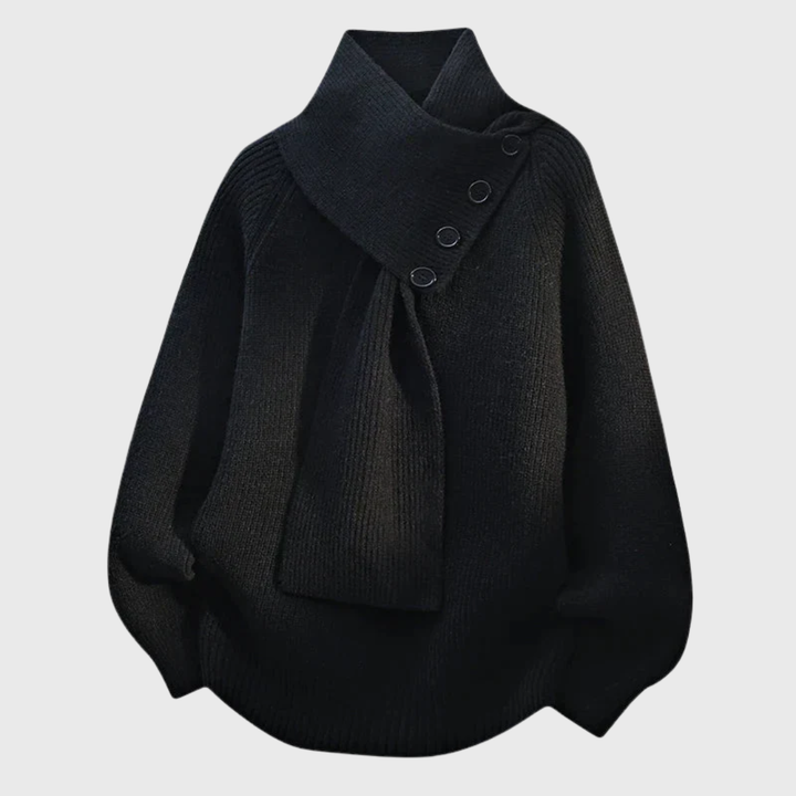 Elisa | Maglione Elegante con Collo a Scialle