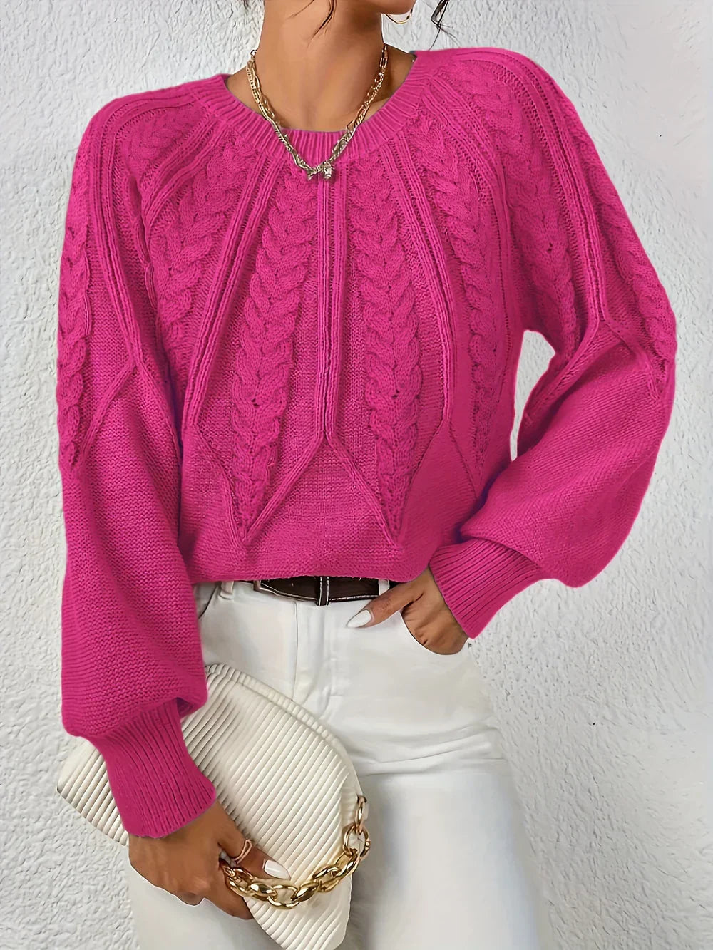 Rita | Maglione Elegante con Motivo Intrecciato
