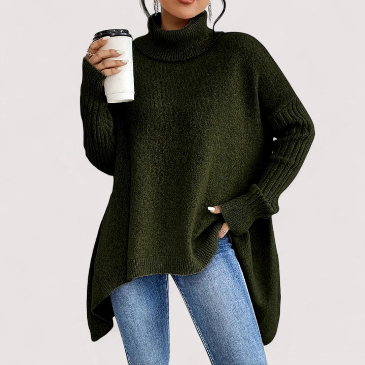 Patricia – Maglione Elegante a Collo Alto e Lungo