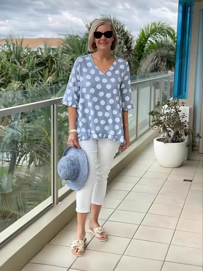 Bloomie - Blusa a V