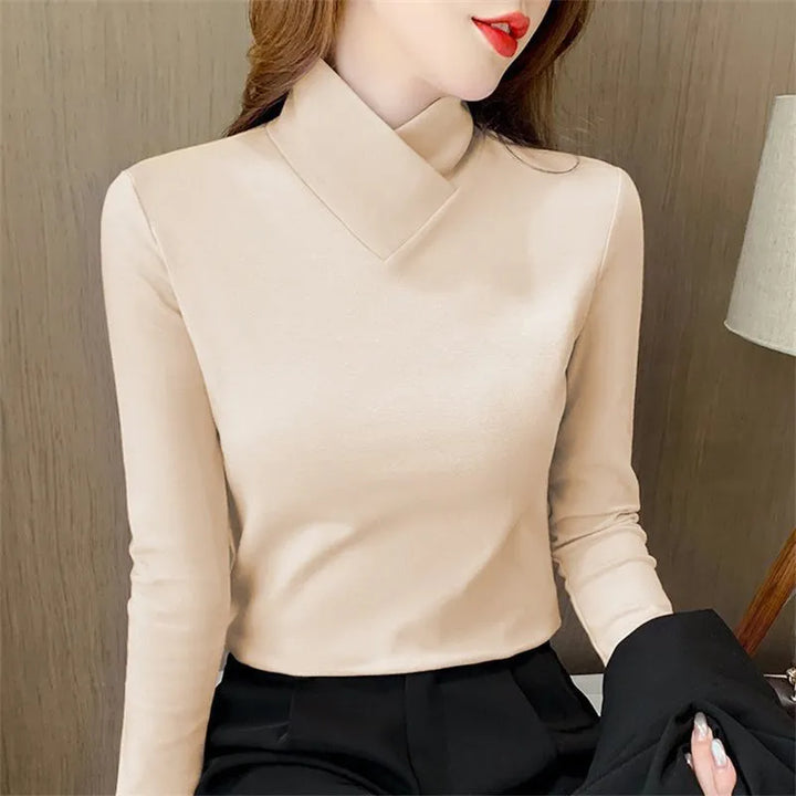 Liora | Maglietta elegante con collo alto