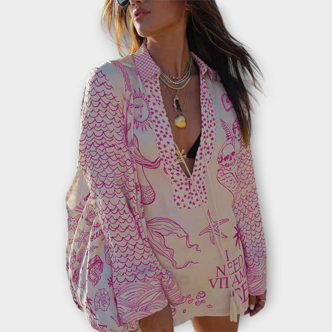 Sandra – Vestito boho mare