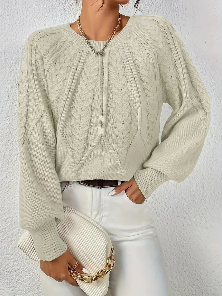 Rita | Maglione Elegante con Motivo Intrecciato