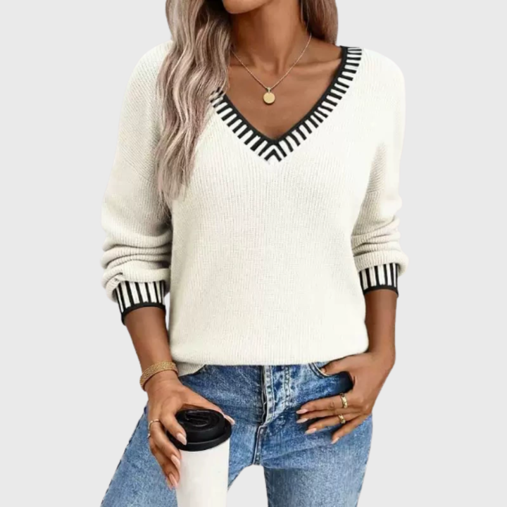 Mara | Maglione Morbido con Scollatura a V