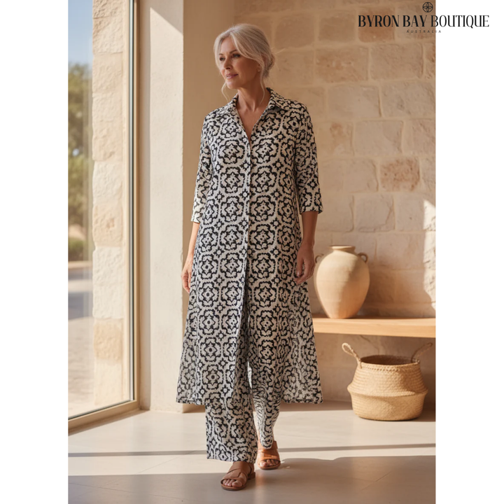 Maeve - Completo elegante geometrico